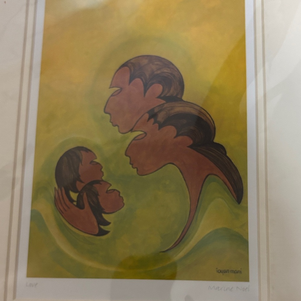 Indigenous art-Warm Yellow and Brown “Love” Art Print by Maxine Noel - Picture 4 of 7